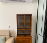 Meuble de présentation moderne en teck à 6 tiroirs, design durable et écoresponsable pour la maison, l'hôtel, le bureau, OEM/ODM, livraison directe d'usine