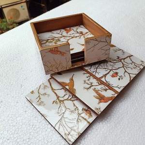 Posavasos de madera de olivo De Venta caliente para uso en posavasos de cocina y restaurantes con soporte - Product Image 5