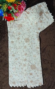 Thiết kế mới nhất của bộ sưu tập thời trang Ấn Độ lụa phụ nữ mặc-độc quyền Sari Áo - Product Image 3