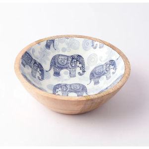 Petit bol de service en bois de luxe Meena Design bol à fruits de table idéal pour la maison ustensiles de cuisine bol alimentaire en gros en Inde - Product Image 4