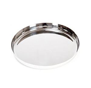 จานสแตนเลสคุณภาพพรีเมียมสำหรับร้านอาหาร งานเลี้ยง และใช้ในบ้าน จานโลหะ จานกลม จานข้าว - Product Image 6