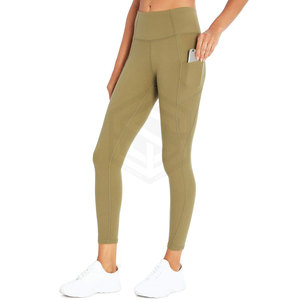 Leggings pour femmes sur mesure de haute qualité, taille mi-haute, nouveau style, décontractés, respirants, sans couture, séchage rapide, en Spandex/Polyester, couleur unie - Product Image 2