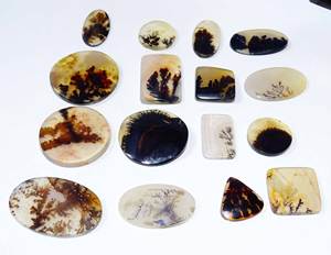 Oferta de ágata dendrítica Shazar, cabujón Natural semiprecioso más vendido, piedra preciosa suelta, cabujón suelto, suave Natural a granel - Product Image 3