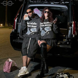 Sudaderas con capucha en relieve 3D de 450gsm para hombre, Jersey grueso de gran tamaño personalizado de alta calidad, estampado de espuma en relieve - Product Image 2