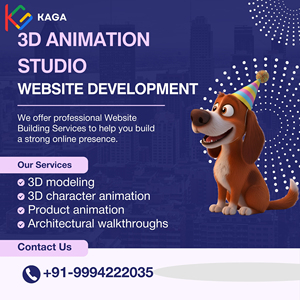 Sáng tạo 3D Studio phát triển trang web hoạt hình có tính năng năng động giới thiệu danh mục đầu tư CuộN Chất lượng cao hiển thị nhập vai - Product Image 3