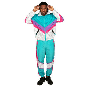 Ensemble de survêtement pour homme, coupe-vent, pantalon à taille élastique, sweat-shirt à fermeture éclair intégrale, respirant, léger, pour le sport en plein air, entraînement, décontracté - Product Image 1