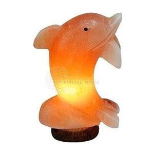 โคมไฟเกลือทรงเกลือทำจากวัสดุที่ดีที่สุดโคมไฟเกลือรูปปลาโลมา - Product Image 1