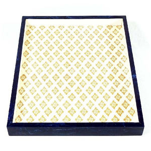 Arabian Middle Eastern Decor Style Tray <b>Eid</b> Ramadan <b>Gifts</b> Mango Wood Serving Decorative Tray - Product Image 4