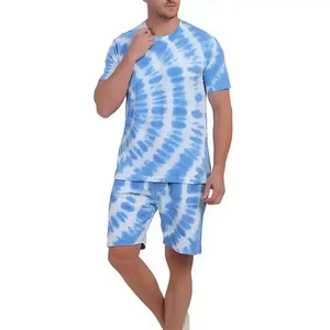 Streetwear été 2 pièces chemise et short ensemble personnalisé hommes Streetwear survêtement survêtement deux pièces court ensemble pour hommes - Product Image 2