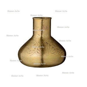 Vase à fleur en laiton couleur or fait à la main forme ronde taille personnalisée Vase à fleur pour la décoration de fête d'anniversaire de mariage - Product Image 6