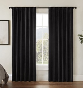 Tenda oscurante solida pronta all'uso di nuova concezione per soggiorno con una dimensione di 42 pollici x 84 con 95 a 98% Black out - Product Image 1