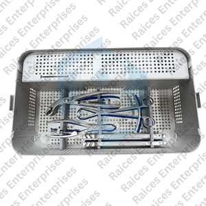 Kit completo de instrumentos de fijación y descompresión espinal con caja de esterilización de aluminio CE ISO aprobado CE ISO certificado - Product Image 6