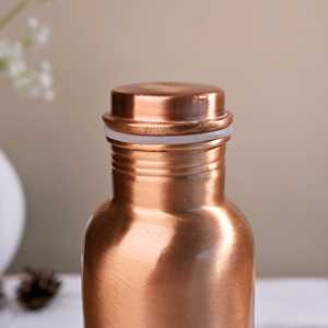 Juego de Botella y Taza de Agua al Vacío de Cobre de Lujo de 1 Litro con Diseño Elegante e Inteligente para Uso en la Oficina - Opción de Regalo de 3 Piezas - Product Image 1