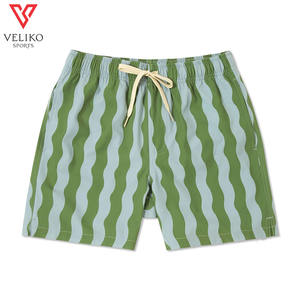 Veliko-Pantalones cortos deportivos de playa para hombre, de secado rápido tela de lona, traje de baño ecológico ligero de cintura media - Product Image 1