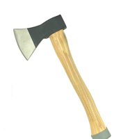 Hache tactique de survie en acier inoxydable de haute qualité avec manche en bois, outil d'extérieur personnalisable