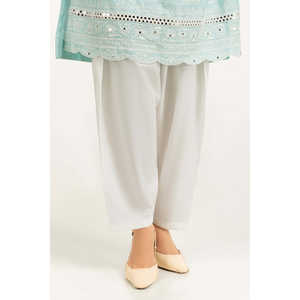 Pantalon Harem Décontracté en Chiffon Teint Cambric Respirant Taille Haute IPT-55335 - Product Image 3