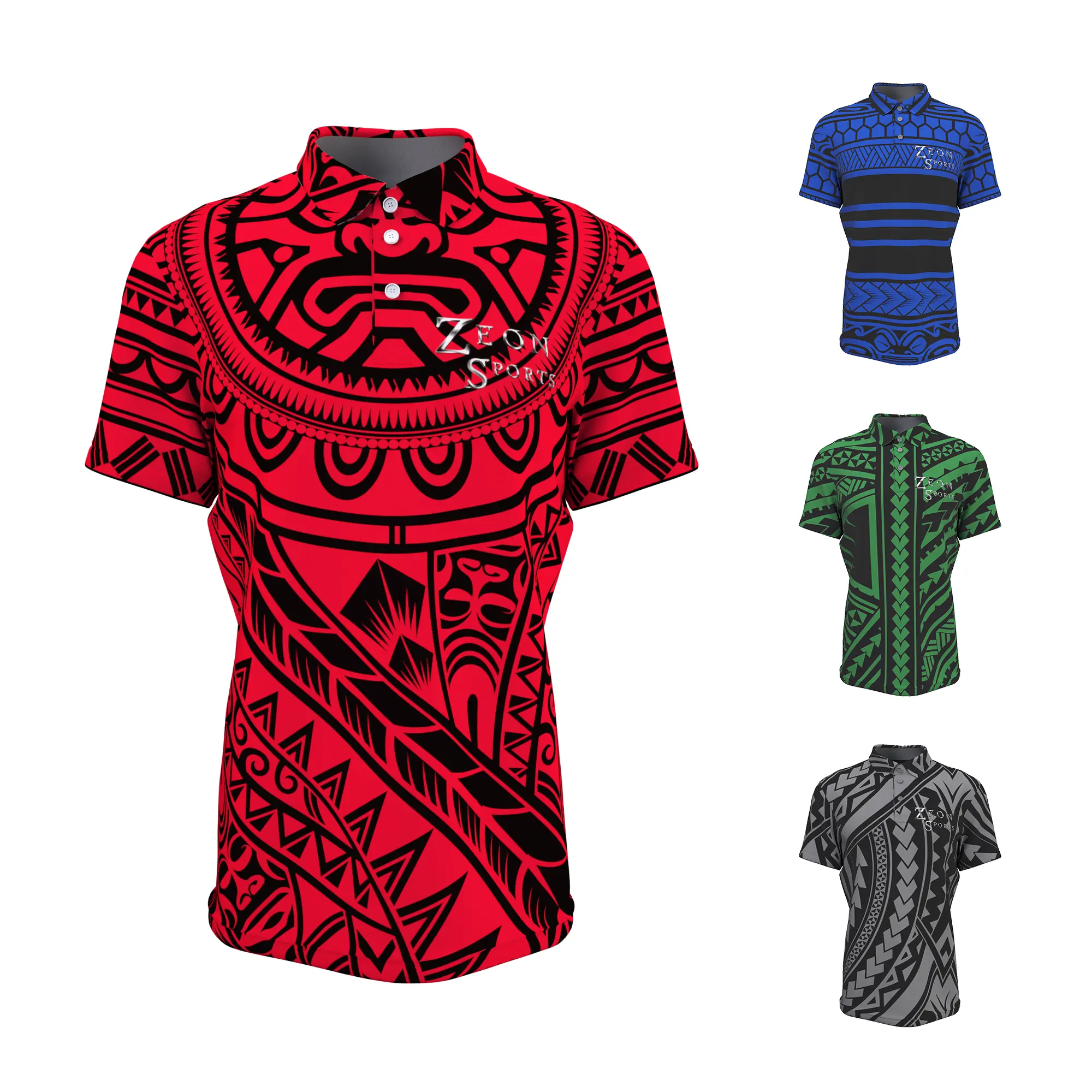 Polo da rugby all'ingrosso promozione personalizzata polo da uomo camicie sportive con stampa a sublimazione di alta qualità