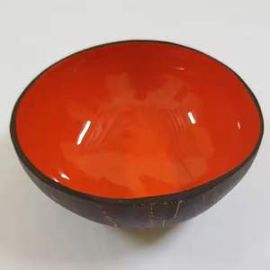 Cuenco de cáscara de coco colorido, venta al por mayor, decorativo, ecológico, ligero, cuenco para servir, opciones personalizables - Product Image 2