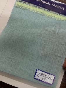 Algodón Lino Slub Tela 58 Ancho Ecológico Mezcla Natural Orgánica para Niñas Camisas Vestidos Kurtas Hilo Liso Tejido Teñido - Product Image 2