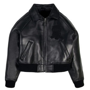 แจ็คเก็ตหนังแท้ Avirex สำหรับผู้หญิง รุ่นพรีเมียม สำหรับฤดูหนาว กันลม กันน้ำ สีพื้น มีทุกขนาด ขายดี - Product Image 1