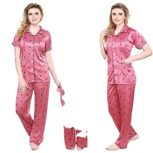 Verão Noite Vestido Pijama De Algodão XXL Plus Size Roupas Femininas Conjunto de Duas Peças Pijamas Femininos