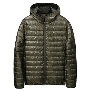 2025 Identidad de alta calidad fabricante de ropa personalizada chaqueta de burbuja informal para hombres Abrigo acolchado con capucha para hombres - Product Image 3