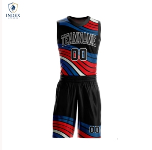 INDEX APPAREL Custom Sublimated Basketball Jersey Shorts Set Team Name 00 Moisture Wicking Men's Sleeveless Mesh <b>Athletic</b> Fit - Product Image 1