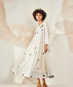 Nouvelle robe longue à manches longues imprimée pour femmes, style tendance, longueur cheville - Product Image 3