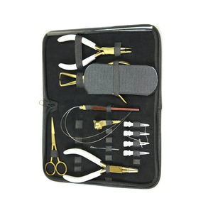 Juego de herramientas para extensiones de pelo atadas a mano al por mayor, juego de herramientas profesionales para extensiones de pelo y cuentas, alicates - Product Image 5