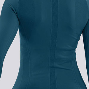 T-shirt de compression pour femmes à manches longues, yoga, athlétisme, course à pied, 100% coton, vêtements de course, vêtements de jogging, prix bas - Product Image 6