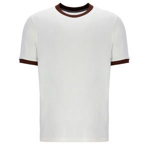 เสื้อยืดผ้าฝ้ายโพลีเอสเตอร์สำหรับผู้ชายเสื้อยืดพิมพ์ลายโลโก้แบบกำหนดเอง2025 - Product Image 4