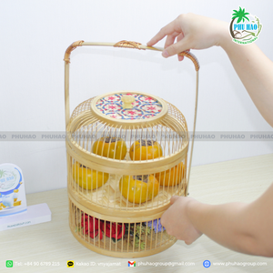 VENTA CALIENTE PRODUCTO Cesta de bambú Premium de Vietnam Perfecta para exhibición de frutas y regalos elegantes - Product Image 5