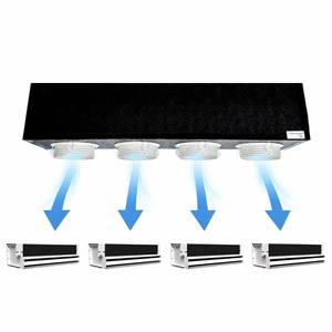 Complete 4-Zone Polyurethane <b>Foam</b> Ducted Plenum Kit 2 Hidden Slots 300 mm Home HVAC Systems Made Italy <b>Model</b> - Product Image 1