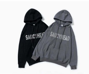 Sudadera con Capucha para Hombre, Estilo Urbano, Invierno, Lisa, 100% Algodón, Felpa, Manga Larga, Holgada, Hombros Caídos, Modelo RRI-MH-26 - Product Image 4