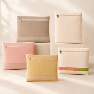 ชุดตัวอย่างผ้าคลุมส่าหรีผ้าฝ้าย 5 ชิ้น 150 GSM คละสีและขนาด - Product Image 1