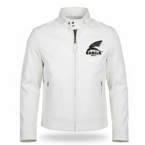 แจ็คเก็ตหนังแท้ดีไซน์เฉพาะตัว สีสั่งทำพิเศษ สำหรับผู้ชาย หนังวัวแท้ แขนยาว แฟชั่น แจ็คเก็ตสไตล์ไบค์เกอร์ - Product Image 5