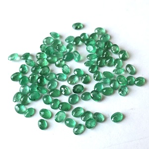 Vente en gros d'émeraude naturelle zambienne 3x4 de haute qualité pierre précieuse ovale à facettes avec certificat IGI aucun traitement appliqué - Product Image 4