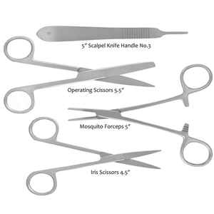 Juego de Instrumentos Quirúrgicos Generales de Acero Inoxidable de Alta Calidad, Manuales, Compatibles con MOL, Reutilizables, Certificados CE, Garantía de 3 Años - Product Image 6