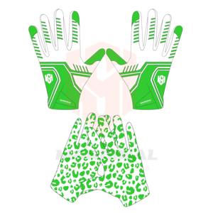 Professional Custom Design American Football Gloves Men Hand Grips Anti-Slip Adjustable Wrist Strap <b>Hook</b> Loop Closure Sports - Product Image 5