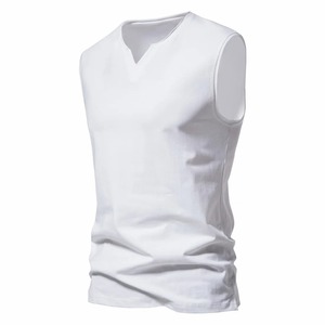 Camisetas de Tirantes Deportivas de Verano para Hombre de Alta Calidad, 100% Algodón, Sin Mangas, para Entrenamiento en el Gimnasio - Product Image 2