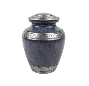 Classically Designed Purple <b>Stone</b> Color Aluminum Urn Engraved Keepsake for Human Ashes Made of Brass Metal <b>Memorial</b> Cremation - Product Image 3