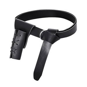 Ceinture en cuir véritable viking médiévale en gros, pleine fleur, ceinture personnalisée de guerrier nordique, reconstitution historique, ceinture unisexe - Product Image 1