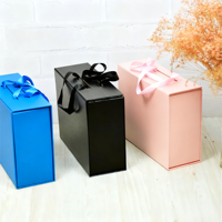 Boîte magnétique noire de luxe personnalisée avec logo, en carton rigide 1200 g/m², pliable, prix usine, design sur mesure