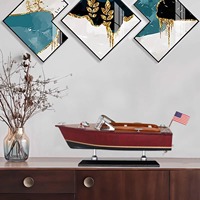 Modèle de yacht de luxe classique moderne entièrement assemblé, bateau rapide, artisanat en bois/métal, écologique, artisanat de qualité supérieure, durable