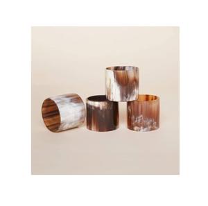 High Quality Custom Size Hotel Table Accessories Handmade 100% Natural Horn <b>Napkin</b> Ring Holder for Weddings <b>Parties</b> Top Quality - Product Image 1