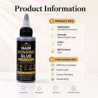 Colle capillaire professionnelle à tenue super forte, fabricant OEM, marque privée pour perruques Lace Front