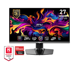 MSI MPG 271QRX QD-OLED, Monitor Gaming OLED de 27 Pulgadas, 2560 x <span class=keywords><strong>1440</strong></span> (QHD), Tiempo de Respuesta OLED de 0.03ms, 360Hz, Negro - Product Image 4