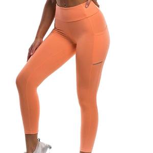 Yoga Gym Wear Mujeres Levantamiento de pesas Leggings Deportes 100% Algodón Compresión Medias sin costuras Mujer mejor venta Mujer Leggings - Product Image 4