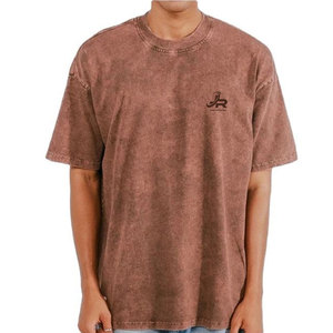 Camisetas para Hombre con Lavado Ácido, Precio de Fábrica al por Mayor, Tejido Transpirable y Ligero - Product Image 1