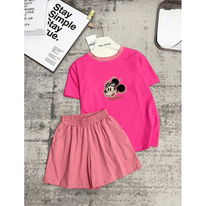 Bonito conjunto de dos piezas de algodón para mujer por encima de la rodilla XS Talla 40 "Producto - Product Image 2